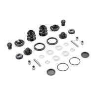 XRAY XLP2 ALU SHOCK ABSORBER-SET - BLACK (2)