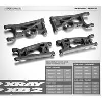 SUSP. ARM FRONT - LOW SHOCK MOUNTING - LOWER LEFT - GRAPHITE