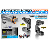 XRAY COMPOSITE C-HUB LEFT - GRAPHITE - XY322220-G