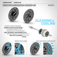 Xray Alu 2-Pad Slipper Clutch Plates - Ventilated - Set