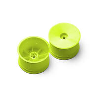 Xray 2Wd/4Wd Rear Wheel Aerodisk With 12Mm Hex Ifmar - Yellow - Hard (2)