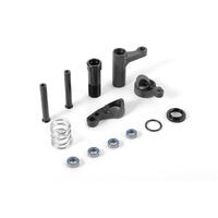 XRAY XB8 16 SERVO SAVER COMPLETE SET - GRAPHITE - XY352505