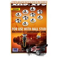 Xray Alu Countersunk Shim Ball Stud - Xy352680