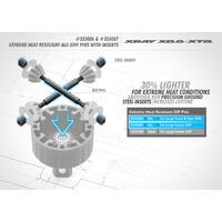 XRAY EXTREME HEAT RESISTANT CENTRE ALU DIFF PIN WITH INSERTS (2+4) - XY355087