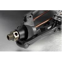 XRAY ALU WHEEL AXLE OFFSET PLUS 5MM - HARD COATED 2PCS - XY355255