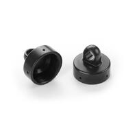 Xb8 Alu Shock Cap Nut 4X Bleed Hole - Black Coated (2) - Xy358055