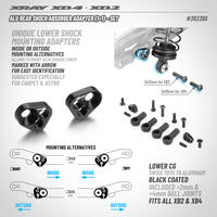 Xray Alu Rear Shock Absorber Adapter (1+1) - Set