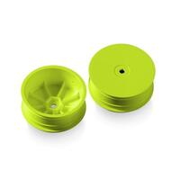 Xray 4Wd Front Wheel Aerodisk With 12Mm Hex Ifmar - Yellow - Hard (2)