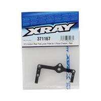 X12 CARBON REAR POD LOWER PLATE FOR 1-PIECE CHASSIS - REAR