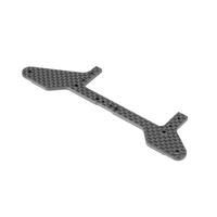 XRAY X1 CARBON REAR POD LOWER PLATE FOR 1-PIECE CHASSIS - FRONT