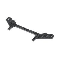XRAY X12 CARBON ADJUSTABLE REAR POD LOWER PLATE FOR 1-PIECE CHASSIS - FRONT