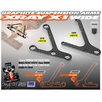 GRAPHITE LOWER SUSPENSION ARM 2.5MM - WIDE - XY372116