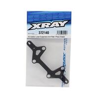 X12 CARBON LOWER SUSPEN. ARM PLATE FOR 1-PIECE CHASSIS