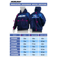 Xray Sweater Hooded With Zipper - Blue (L) - Xy395600L