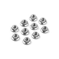 XRAY NUT M4 WITH SERRATED FLANGE 10PCS - XY960240