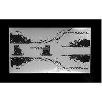 Rc4Wd Dirty Stripes For Mojave Ii 2/4 Door Decal Sheet (Black)