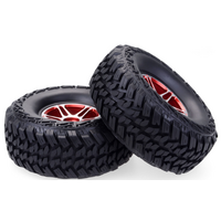 Zd Racing 1.9Inch 1/10 Rc Crawler Truck Wheels Tires Red