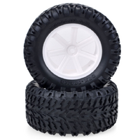 Zd Racing 1/10 Rc Short Course/Desert Truck/ Truggy /Monster Truck Wheels Tires White (1 Pair)