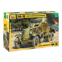 ZVEZDA 1/35 SOVIET ARMORED CAR BA-10 PLASTIC MODEL KIT
