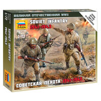 ZVEZDA 1/72 SOVIET INFANTRY 1941 PLASTIC MODEL KIT