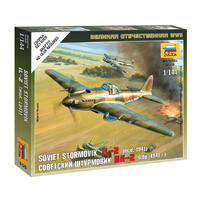 ZVEZDA 1/144 ILYUSHIN IL-2 STORMOVIK PLASTIC MODEL KIT