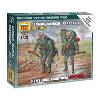 ZVEZDA 1/72 GERMAN MEDICAL PERSONNEL 1941-43 PLASTIC MODEL KIT