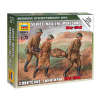ZVEZDA 1/72 SOVIET MEDICAL PERSONNEL 1941-42 PLASTIC MODEL KIT