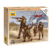 ZVEZDA 1/72 BRITISH INFANTRY 1939-42 PLASTIC MODEL KIT
