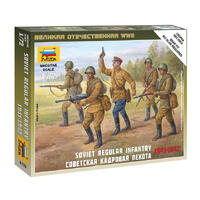 ZVEZDA 1/72 SOVIET REGULAR INFANTRY 1941-42 PLASTIC MODEL KIT