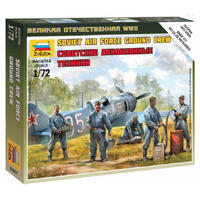 ZVEZDA 1/72 SOVIET AIRFORCE GROUND CREW PLASTIC MODEL KIT