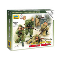 ZVEZDA 1/72 SOVIET SNIPERS PLASTIC MODEL KIT
