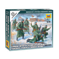 ZVEZDA 1/72 GERMAN INFANTRY (WINTER UNIFORM) PLASTIC MODEL KIT