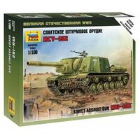 ZVEZDA 1/100 SELF-PROPELLED GUN ISU-152 PLASTIC MODEL KIT