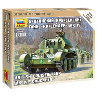 ZVEZDA 1/100 BRITISH TANK MR IV CRUSADER PLASTIC MODEL KIT