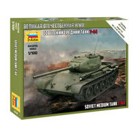 ZVEZDA 1/100 T-44 SOVIET TANK PLASTIC MODEL KIT