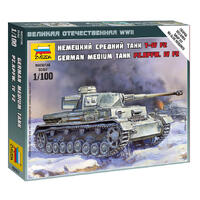 ZVEZDA 1/100 PANZER IV AUSF. F2 PLASTIC MODEL KIT