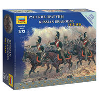 ZVEZDA 1/72 RUSSIAN DRAGOONS PLASTIC MODEL KIT