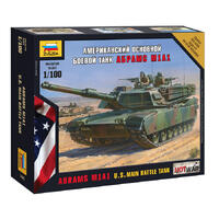 ZVEZDA 1/100 ABRAMS M1 A1 PLASTIC MODEL KIT