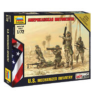 ZVEZDA 1/72 AMERICAN INFANTRY PLASTIC MODEL KIT
