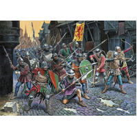 ZVEZDA 1/72 FRENCH INF. 100 YEARS WAR PLASTIC MODEL KIT