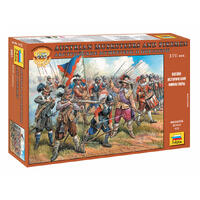 ZVEZDA 1/72 AUSTRIAN MUSKETEERS (RE-RELEASE) PLASTIC MODEL KIT