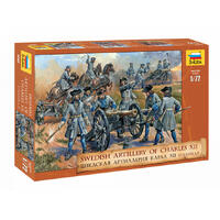 ZVEZDA 1/72 SWEDISH ARTILLERY (RE-RELEASE) PLASTIC MODEL KIT