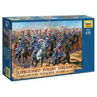 ZVEZDA 8075 1/72 POLISH ULANS PLASTIC MODEL KIT - ZV8075