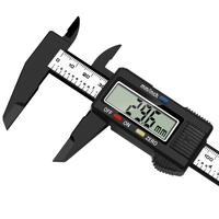 Im Rc Digital Vernier Caliper 0-150Mm 6 Inch Lcd Display Carbon Fiber Electronic Altimeter Measuring Tool - Im136